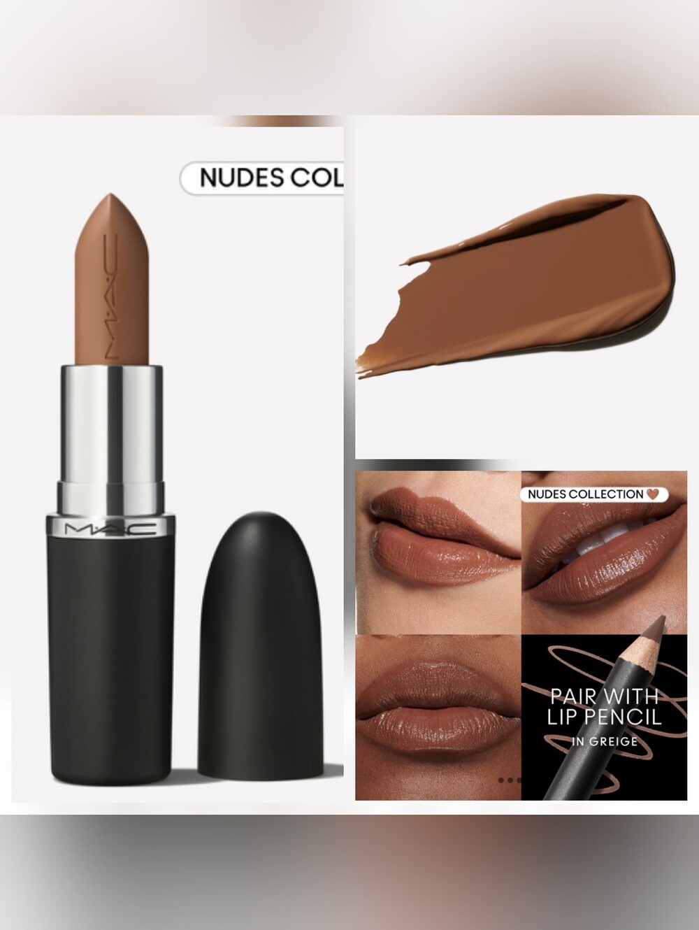 MAC Macximal Cremesheen Sleek Satin Lipstick in 839 Hodgepodge